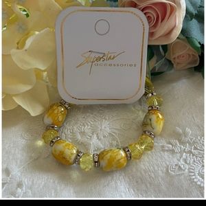 Colorful yellow bracelet